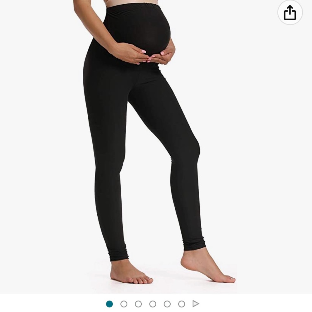 Foucome Women's Maternity Leggings Over The Belly Pregnancy Leggings